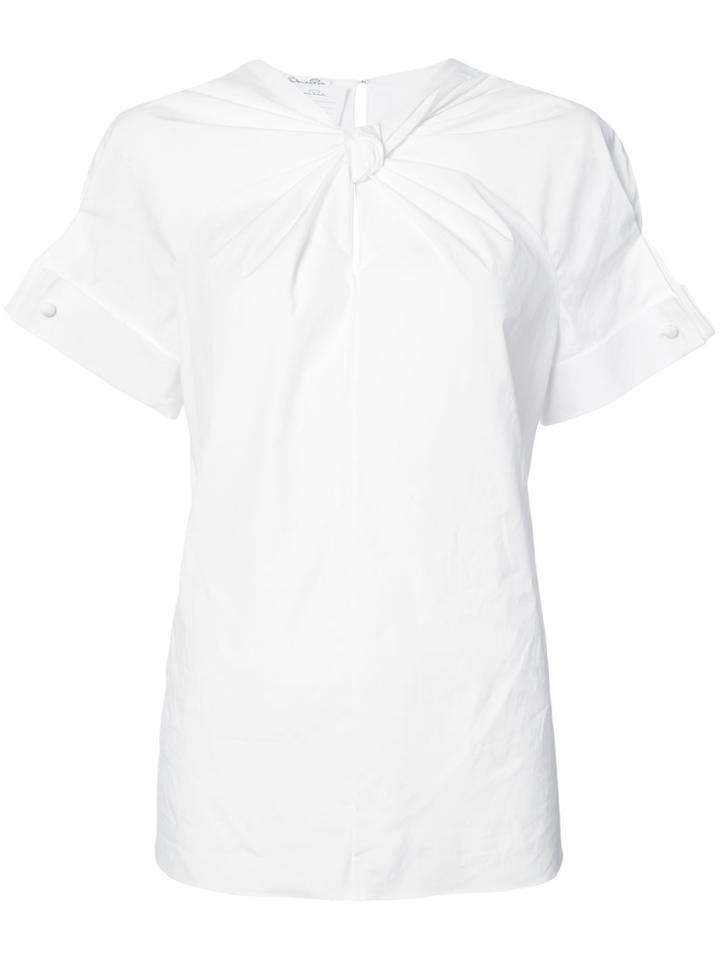 Oscar De La Renta Knot Detail Top - White