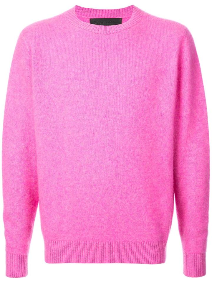 The Elder Statesman Crew Neck Sweater - Pink