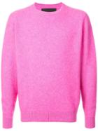 The Elder Statesman Crew Neck Sweater - Pink
