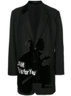 Yohji Yamamoto Samurai Print Blazer - Black