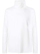 Attachment Turtle Neck Jumper - White