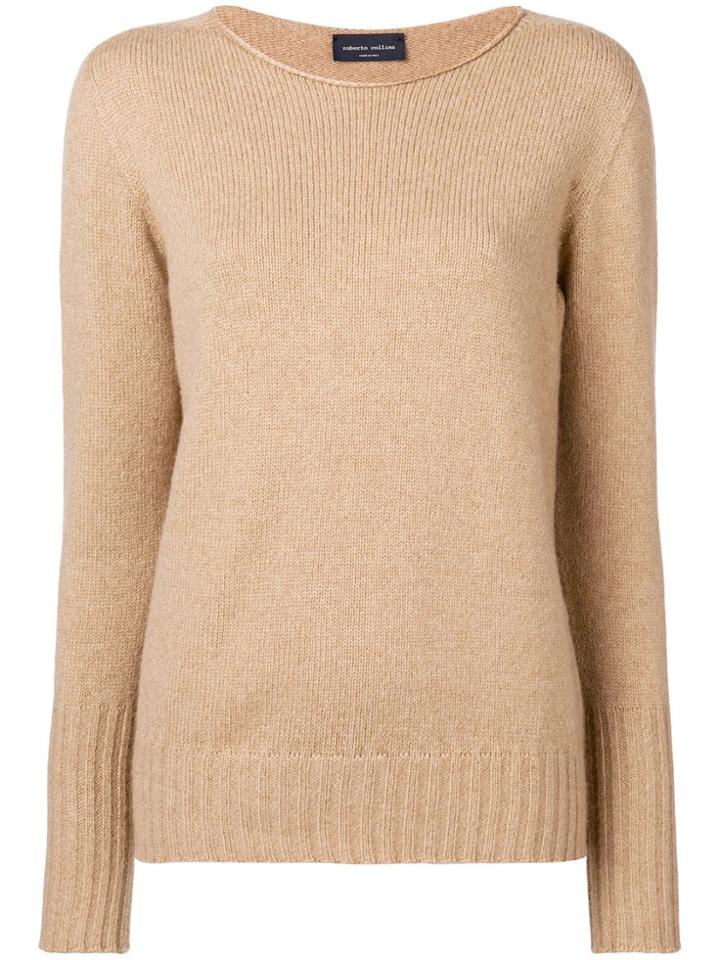 Roberto Collina Loose Fit Sweater - Nude & Neutrals