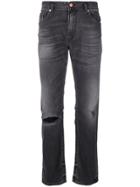 Diesel Ripped Slim-fit Jeans - Grey