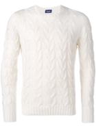 Drumohr White Knit Sweater