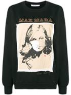 Max Mara Logo Print Sweatshirt - Black