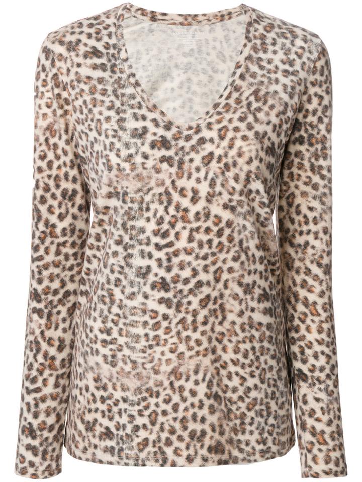 Majestic Filatures Leopard Print Top - Brown
