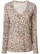 Majestic Filatures Leopard Print Top - Brown