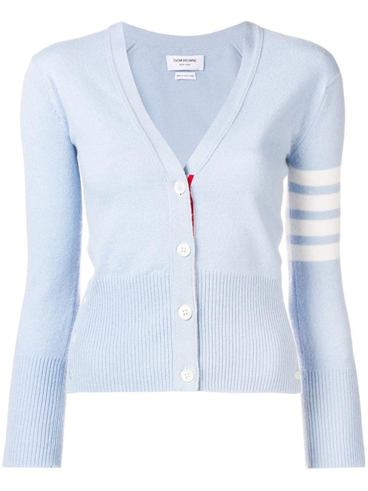Thom Browne 4-bar Cashmere Cardigan - Blue