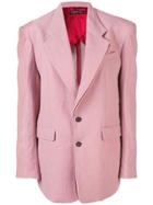 Y / Project Oversized Double Layer Blazer - Pink & Purple