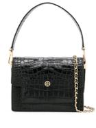 Tory Burch Croc-effect Tote - Black