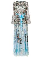 Temperley London Printed Bow Dress - Blue