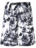 Stussy Tie-dye Print Shorts - Black