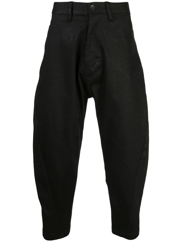 Julius Bending Cropped Denim Trousers - Black