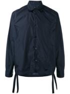Marni Drawstring Hem Shirt Jacket, Men's, Size: 46, Blue, Polyamide