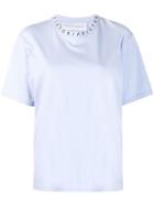 Victoria Victoria Beckham Logo Rib T-shirt - Blue