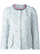 Thom Browne Embellished Collar Tweed Jacket