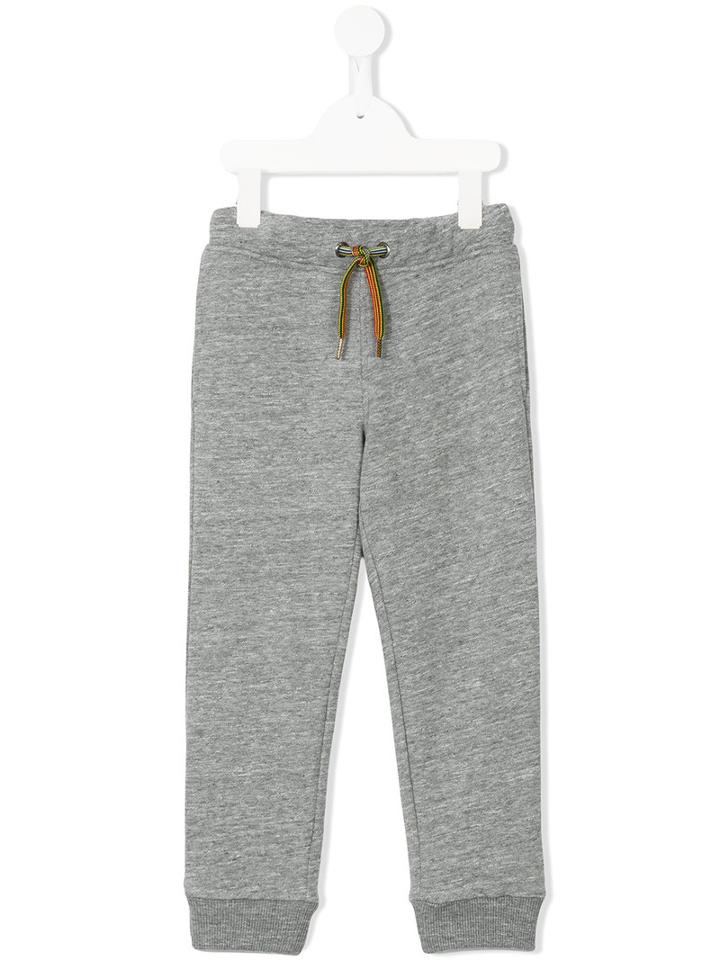 Paul Smith Junior - Striped Drawstring Sweatpants - Kids - Cotton/polyester - 10 Yrs, Grey