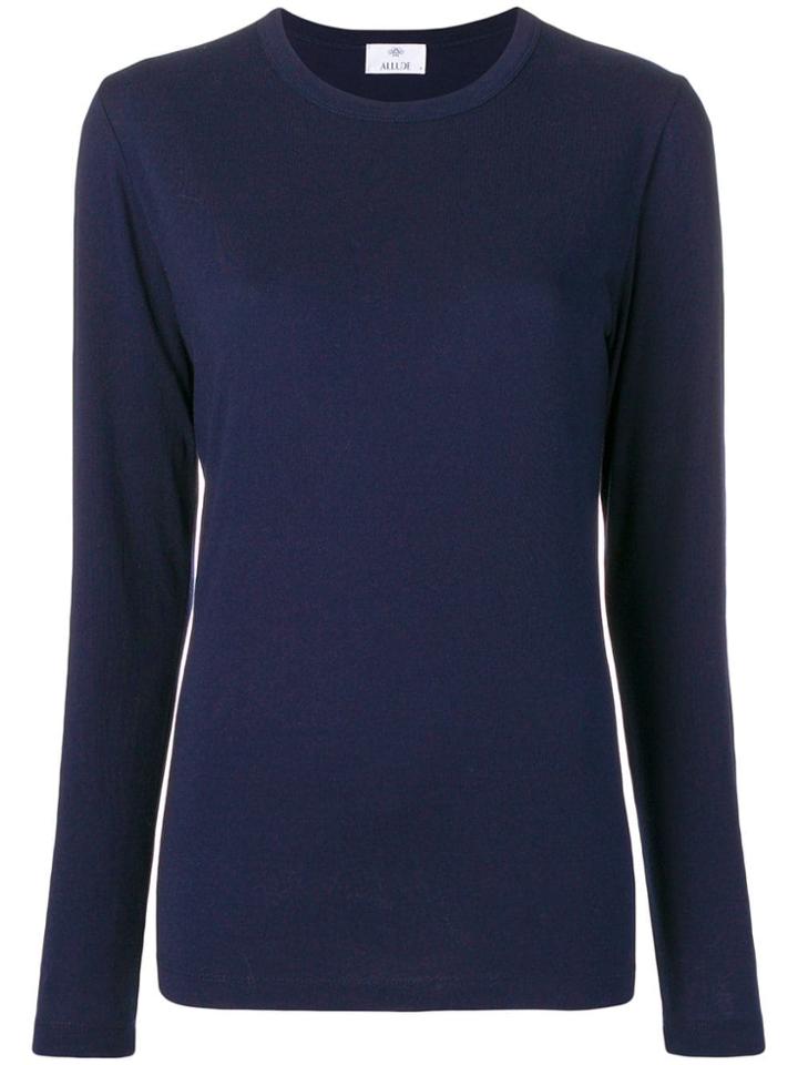 Allude Crew Neck Sweatshirt - Blue