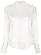 Nili Lotan Lledia Slim-fit Silk Shirt - White