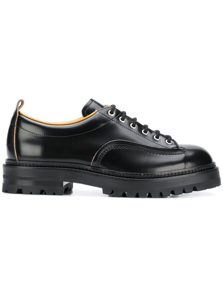 Marni Round Toe Lace-up Shoes - Black