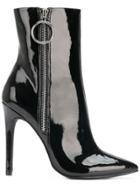 Danielle Guizio Side Zip Ankle Boots - Black