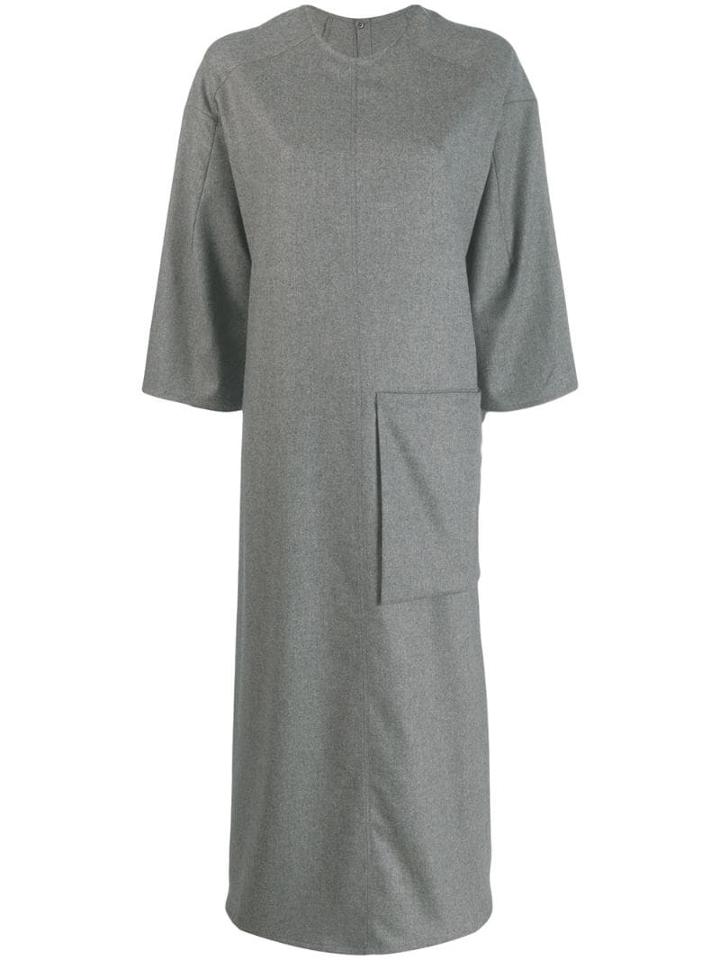 Toogood Short-sleeve Oversized Dress - Grey