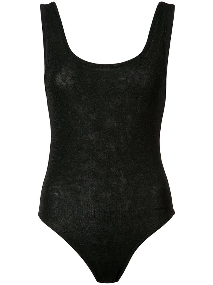 Barbara Bologna Ribbed Bodysuit - Black