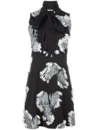 Chloé Palm Leaf Jacquard Dress, Women's, Size: 36, Black, Viscose