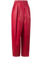 Vika Gazinskaya High Waisted Track Pants - Red