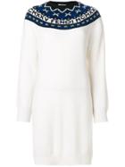 Fendi Color Block Dress - White