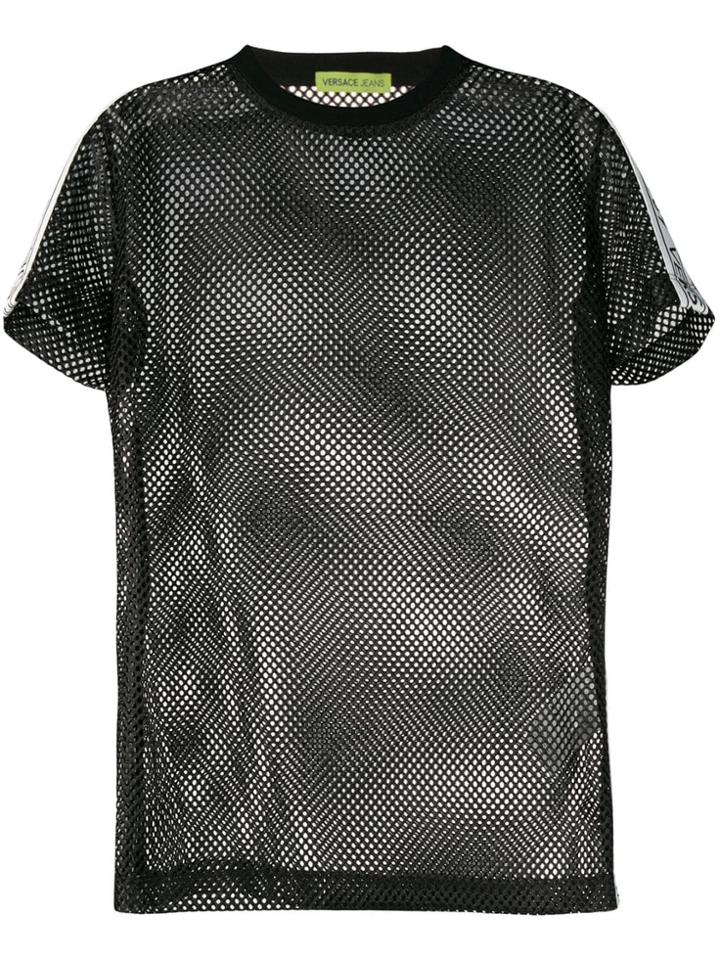 Versace Jeans Mesh T-shirt - Black