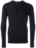 Emporio Armani Plain Sweatshirt - Blue