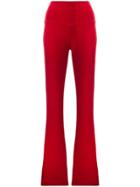 Norma Kamali High Waist Trousers - Red