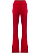 Norma Kamali High Waist Trousers - Red