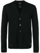 Valentino Rockstud Embellished Fitted Cardigan - Black