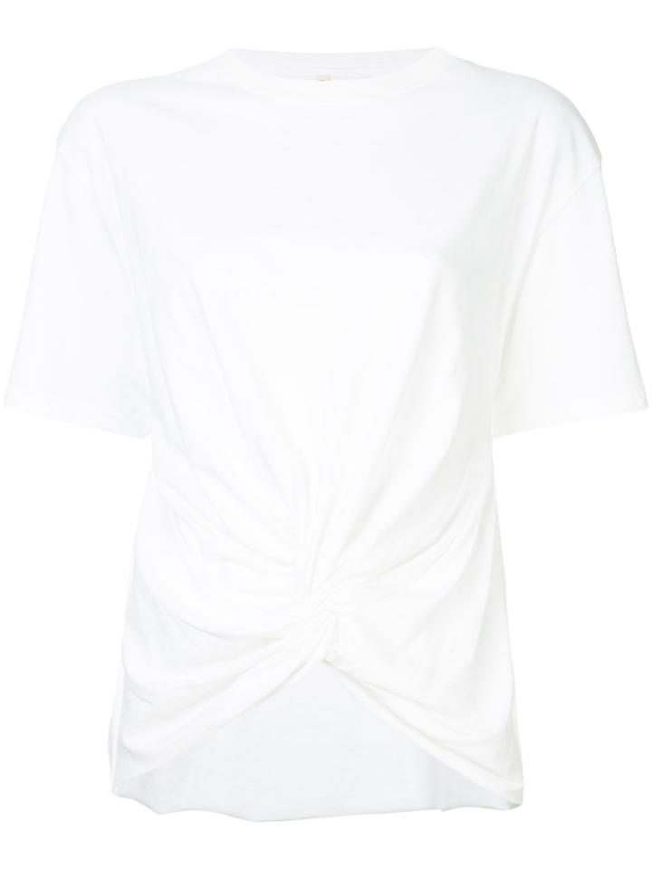 R13 Twisted Front T-shirt - White