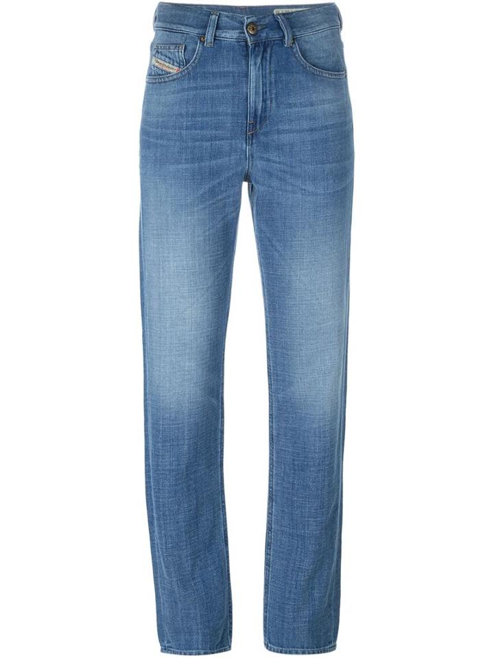 Diesel High Waisted Jeans, Women's, Size: 25, Blue, Cotton