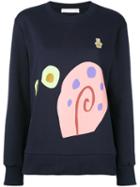 Snail Sweatshirt - Women - Cotton - M, Blue, Cotton, Peter Jensen
