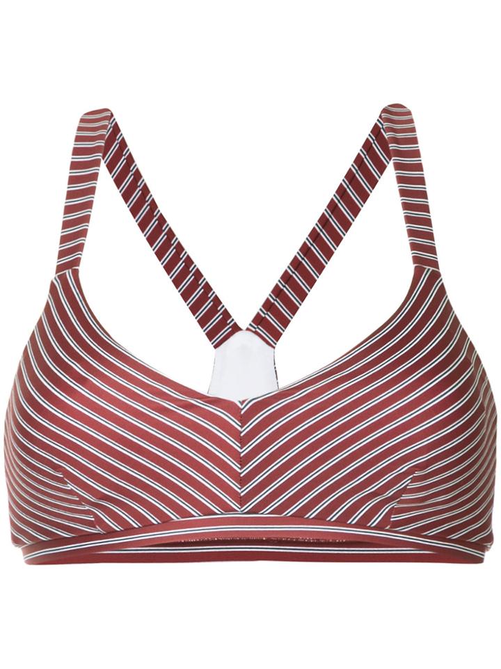 The Upside Striped Compression Top - Red