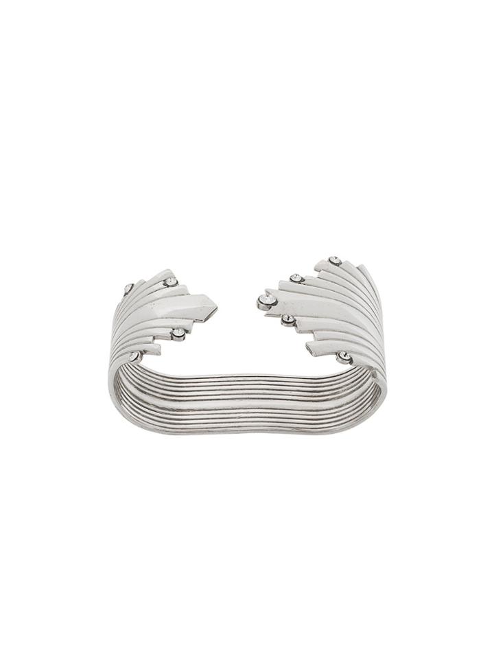 Charlotte Valkeniers Galactic Double Ring - Metallic