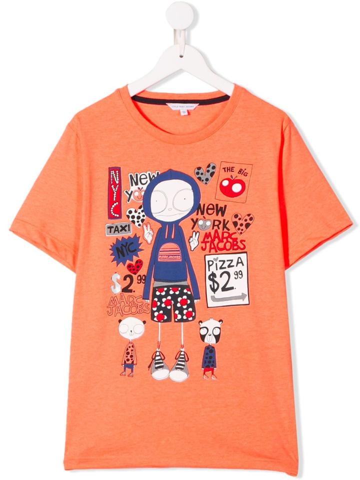 Little Marc Jacobs Cartoon Print T-shirt - Orange