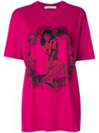Givenchy Pin-up Print T-shirt - Pink & Purple