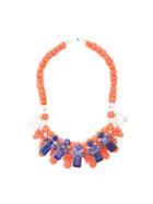 Ek Thongprasert Stone Embellished Necklace, Women's, Yellow/orange