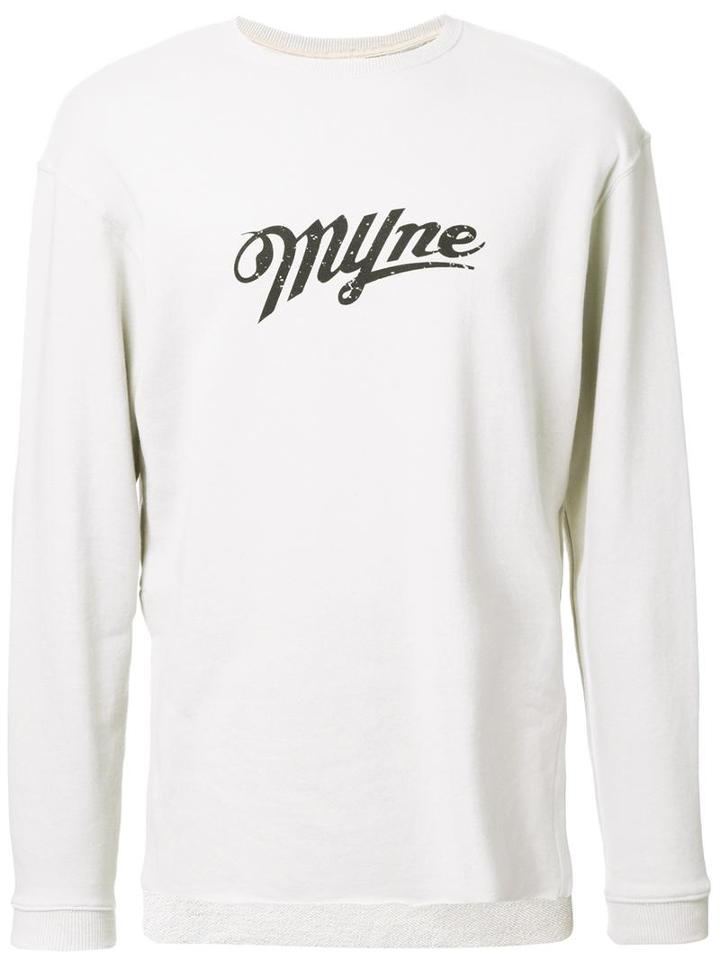Myne Logo Sweatshirt, Men's, Size: Medium, Brown, Cotton