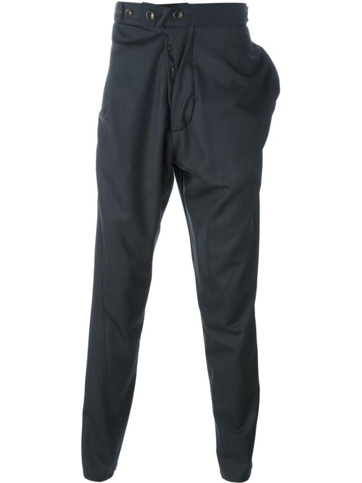 Vivienne Westwood Man Tapered Trousers, Men's, Size: 54, Grey, Cotton/viscose/virgin Wool