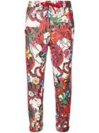 Gucci Red Tiger Print Trousers - Multicolour