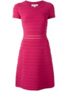 Michael Michael Kors Ribbed Knit Dress, Women's, Size: Small, Pink/purple, Viscose/nylon/spandex/elastane