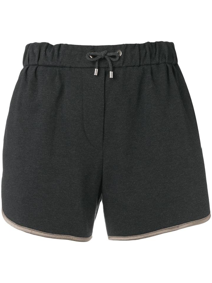 Brunello Cucinelli Classic Track Shorts - Grey