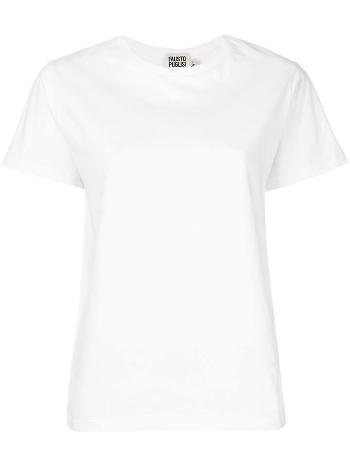 Fausto Puglisi Printed Crew Neck T-shirt - White
