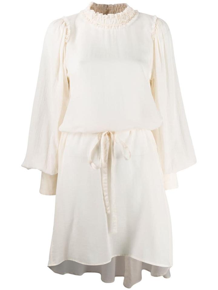 Ann Demeulemeester Drawstring Waist Tunic - White